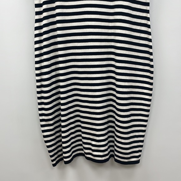 Torrid Striped Stretchy Knit Sweater Sheath Midi Dress Black White 3X - Picture 4 of 9